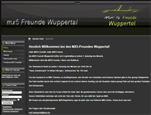 Tablet Screenshot of mx5-freunde.com